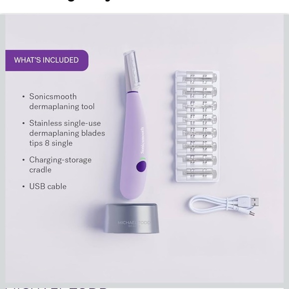 Michael Todd Beauty Sonicsmooth Dermaplane Razor for Women - Picture 3 of 5